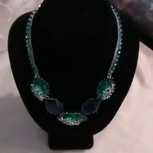 Betsey Johnson  large stone necklace